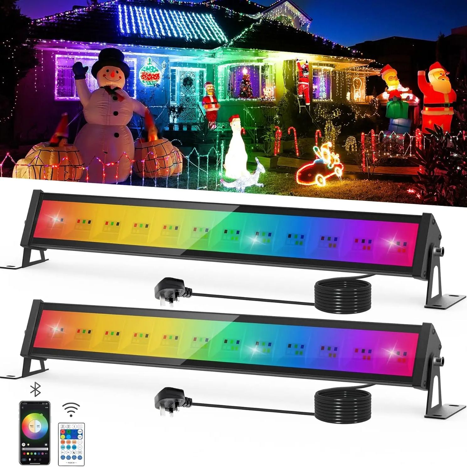Smart Garden Lights Uk - Barra de reflector LED RGB de