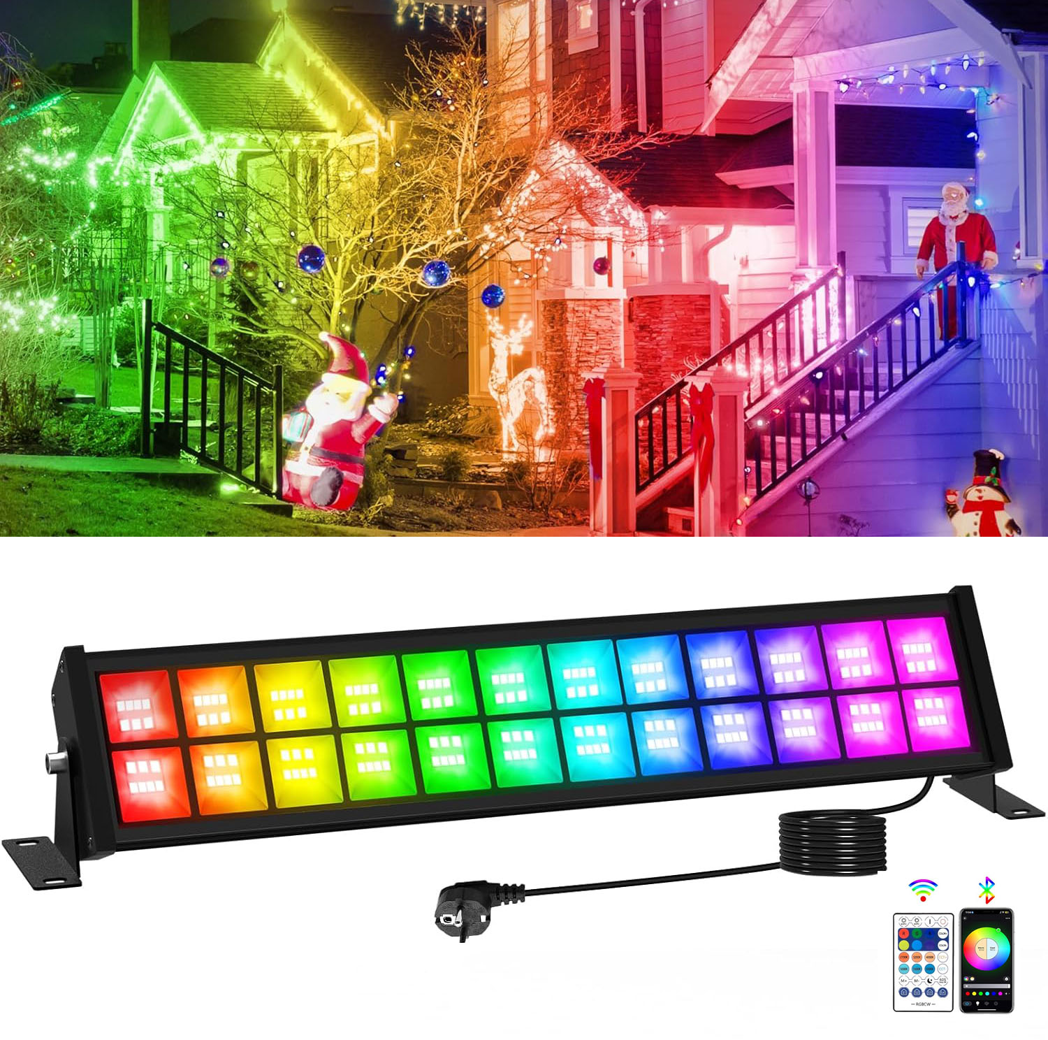 Smart Garden Lights Uk - Barra de reflector LED RGB de