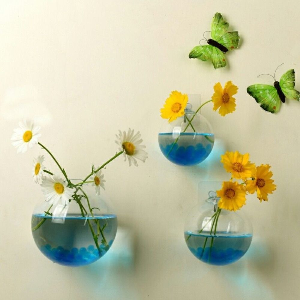 Hydroponic Grow Pod - Florero de vidrio transparente para colgar