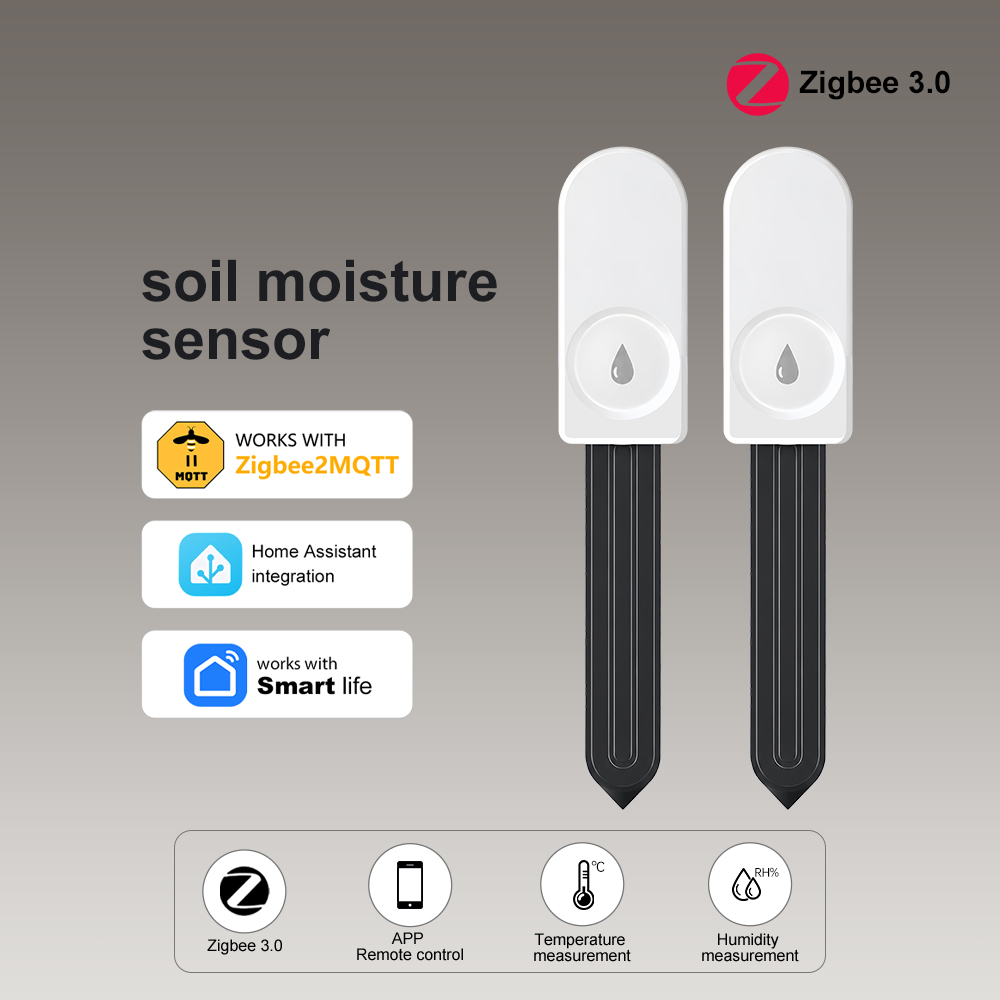 Smart Garden Zigbee - Medidor de Humedad del Suelo ZigBee,