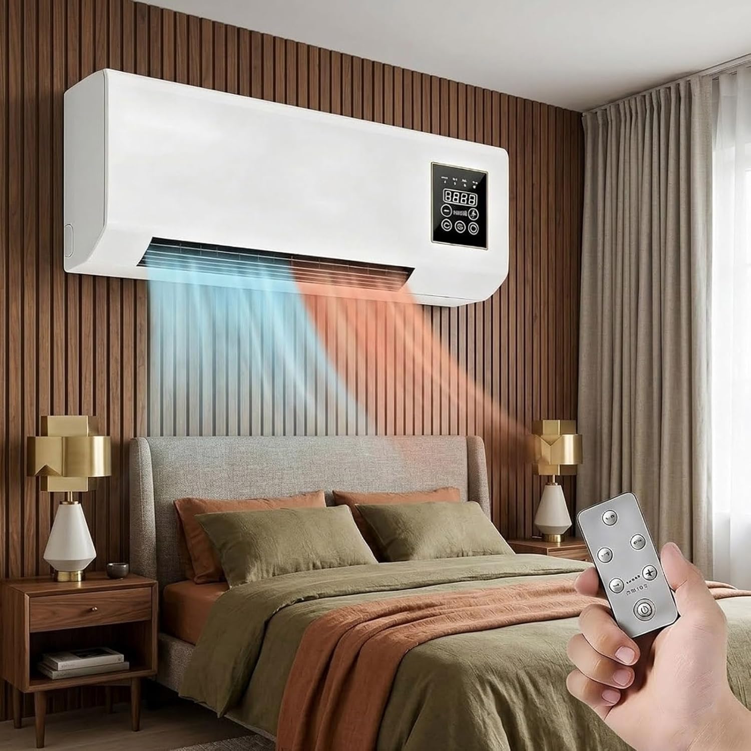 Smart Garden Offices - Ventilador de Aire Acondicionado de Pared,