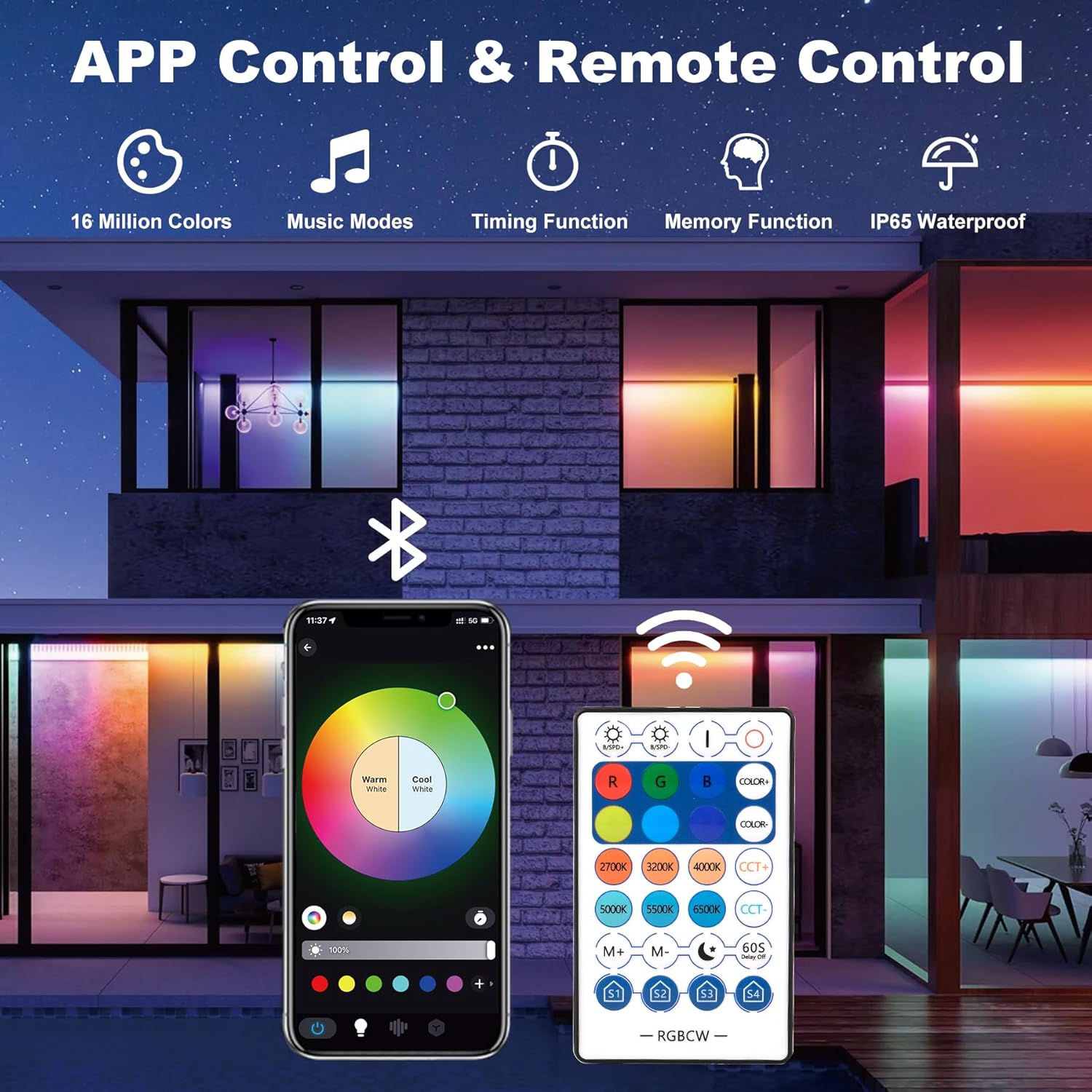 Barra de reflector LED RGB de  - Smart Garden Lights Uk reseña y precio