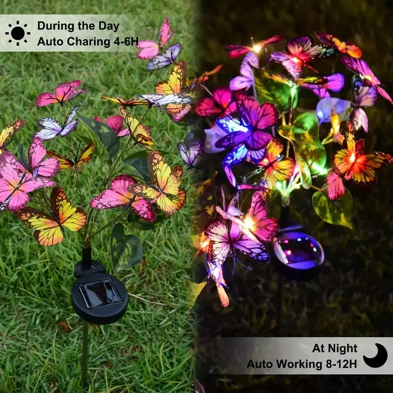 Luces LED solares de mariposa  - Smart Garden Spotlights reseña y precio