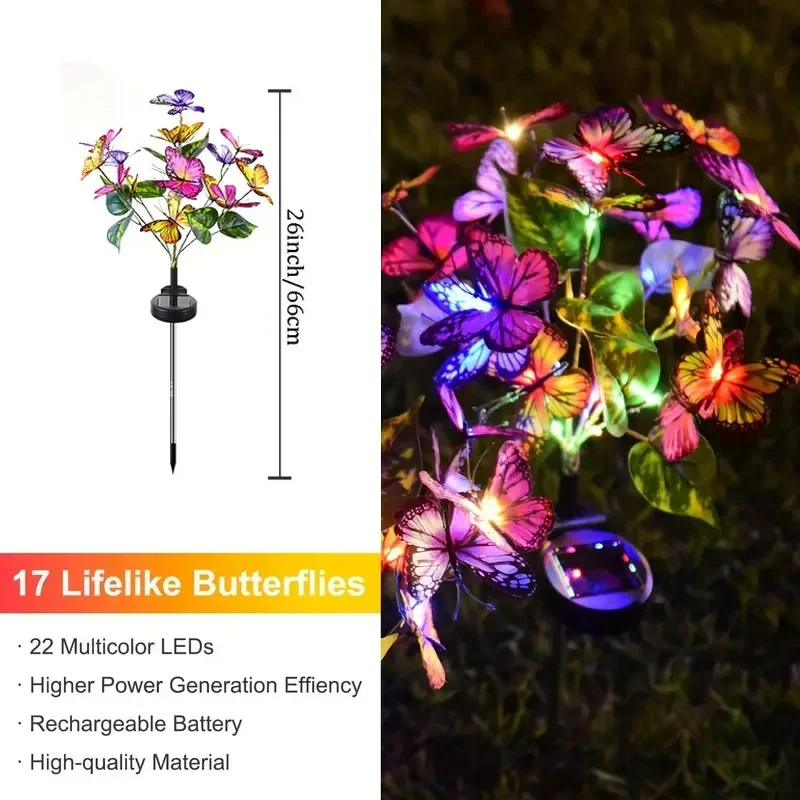 Luces LED solares de mariposa  - Smart Garden Spotlights reseña y precio