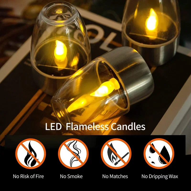 Velas sin llama alimentadas po - Smart Garden Spotlights reseña y precio