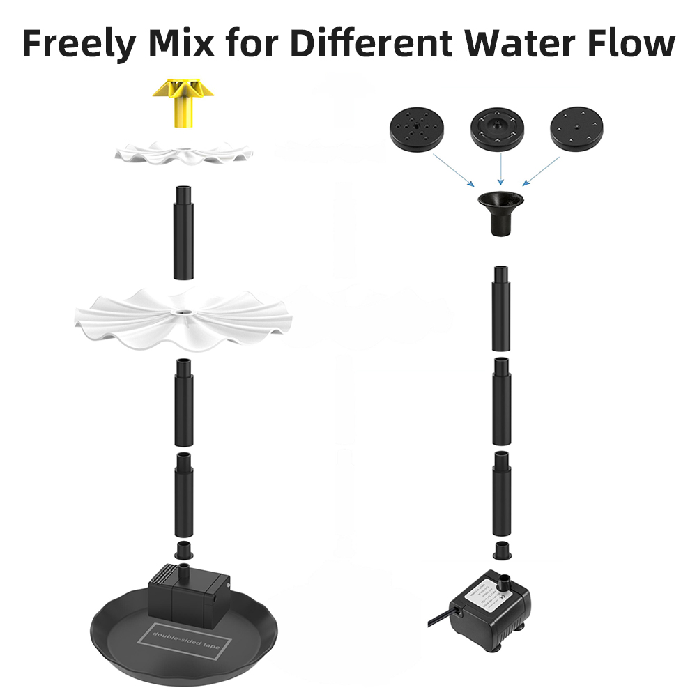 Bomba de Fuente Solar para bañ - Smart Garden Spotlights reseña y precio