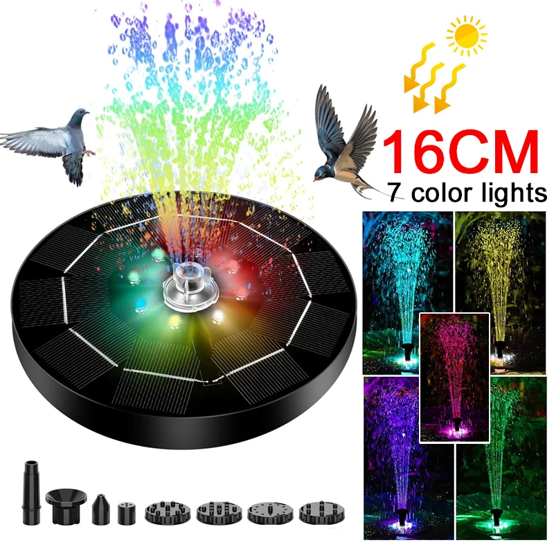 Luz de Fuente Solar giratoria, - Smart Garden Spotlights reseña y precio