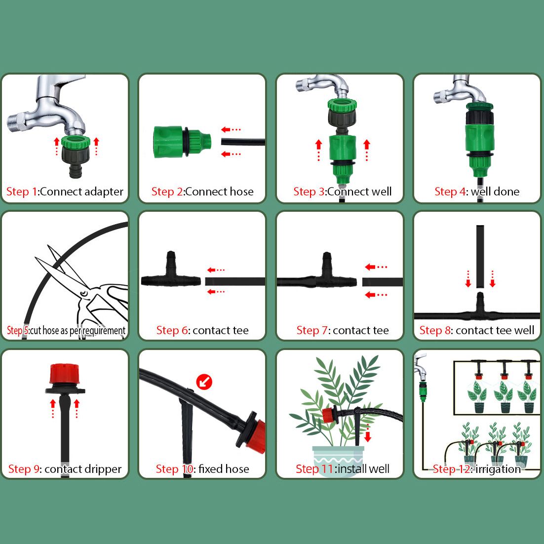 Sistema de riego por goteo par - Smart Garden Sprinkler reseña y precio