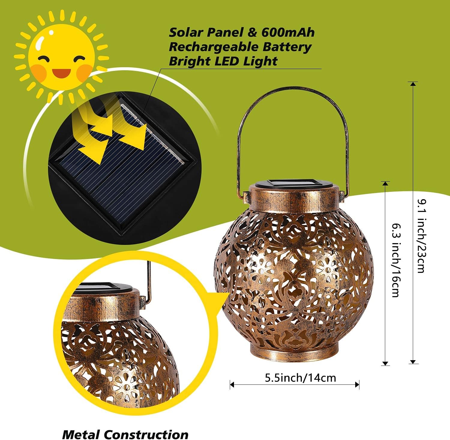 1-6 Lámparas Solares Marroquíe - Smart Garden Spotlights reseña y precio
