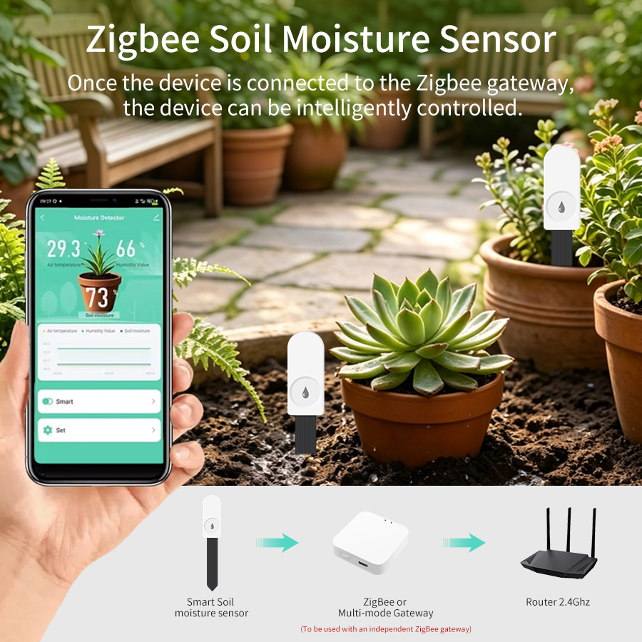 Sensor de Humedad y Temperatur - Smart Garden Zigbee reseña y precio